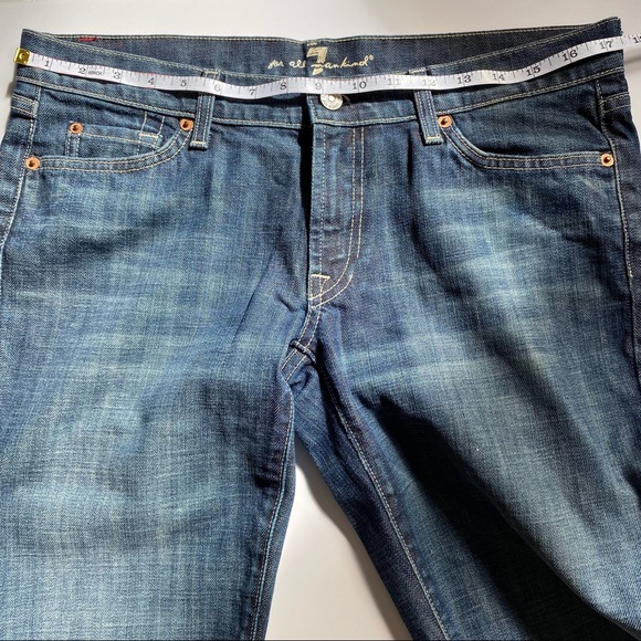 7 for all mankind women’s blue bootcut jeans 34” inseam. Size 31 - Picture 12 of 16